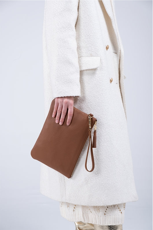 Clutch Bag - Caramel